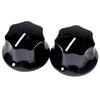 Parts Pure Vintage 1965 Skirted Black Jaguar® Knobs, (2),