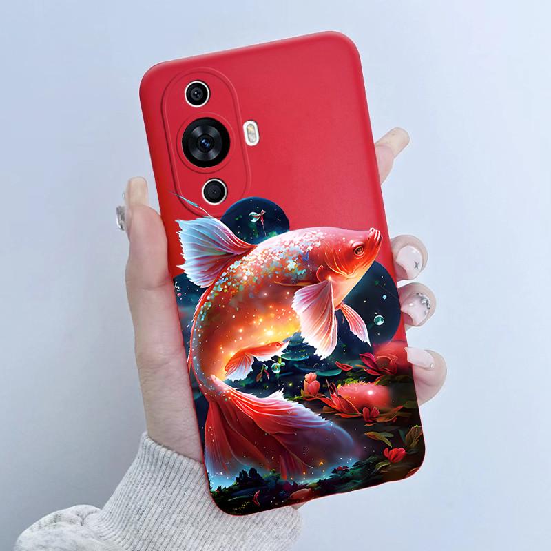 Чехол для Huawei Nova 12s FOA-LX9 Дизайн 'Цветочная Девочка' Мягкий Силиконовый Чехол для Huawei Nova 11 Nova11 Pro Ultra Nova12s Чехлы для Телефона
