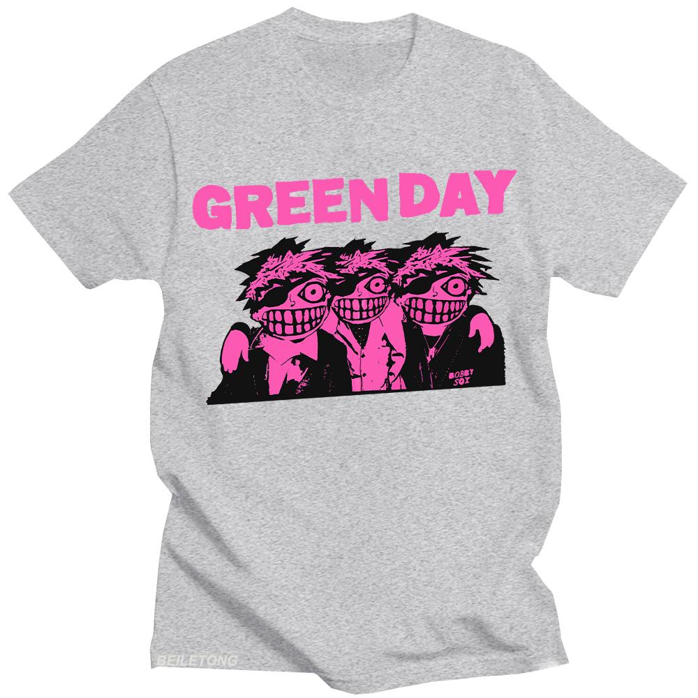 Green Day Rock Artist Tshirts Green Day Alternative Song Dilemma Top New Harajuku Aesthetic Tshirt Oversized Hip Hop Streetwear