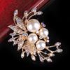 Korean Fashion Pearl Rhinestone Diamond Brooch Corsage Women's Pin