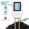 3-in-1 Soil Tester Digital LCD Display PH Value Ambient Temperature Humidity Monitor Indoor Potted Plants Measuring Instrument