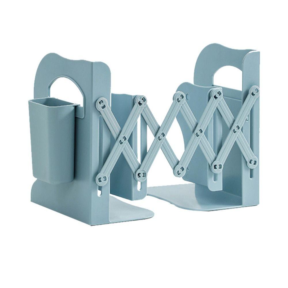 with Pen Holder Adjustable Bookshelf Save Space Divider Book Stand Book Support Stand
