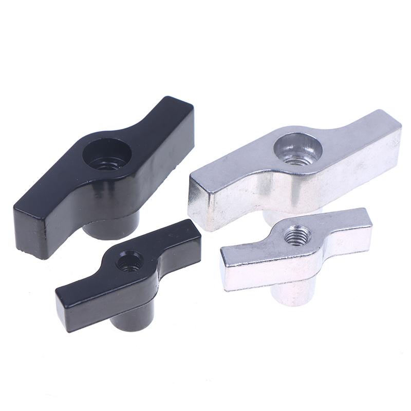 1 шт. Алюминиевый сплав M8 M12 Ручка Черный Серый Гайка Рукоятка Т-образная гайка Для крючка освещения Барашковая гайка Зажим фермы Рукоятка Детали Оцинкованный Алюминий