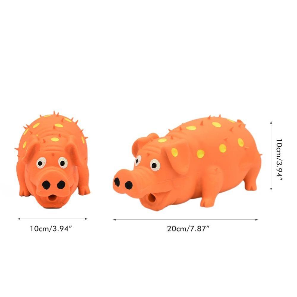 Soft Latex Latex Pig Toy Textured Surface Squeaky Pet Toy Small Dog Toy  Small Medium Dogs