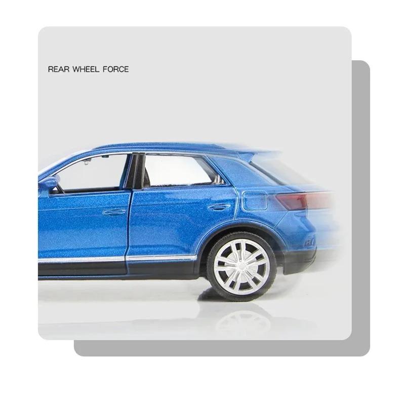 1/36 Модель автомобиля из сплава Volkswagen T-ROC Литая под давлением и игрушечные транспортные средства Металлическая модель автомобиля Симуляция Оттягивание назад Коллекция Детская игрушка F344