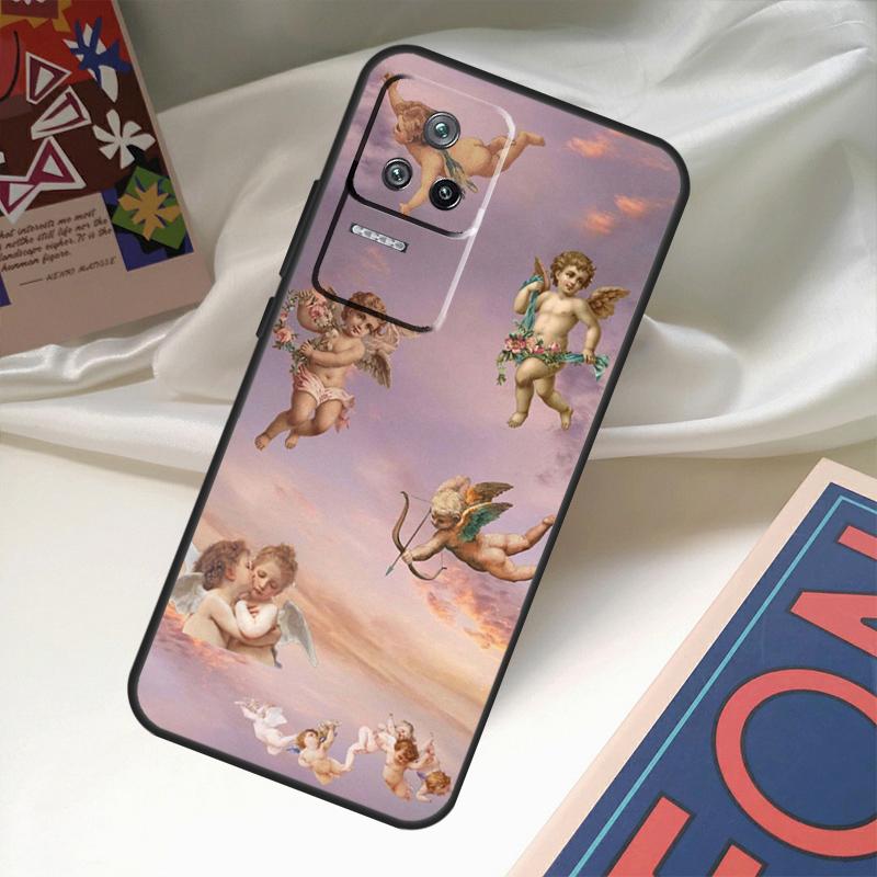 Чехол с принтом «Мультяшный ангелочек» для POCO X6 Pro X3 X5 F3 F5 M5s M6 Pro Xiaomi 14 Ultra 11T 12T 13T Pro 12 13 Lite