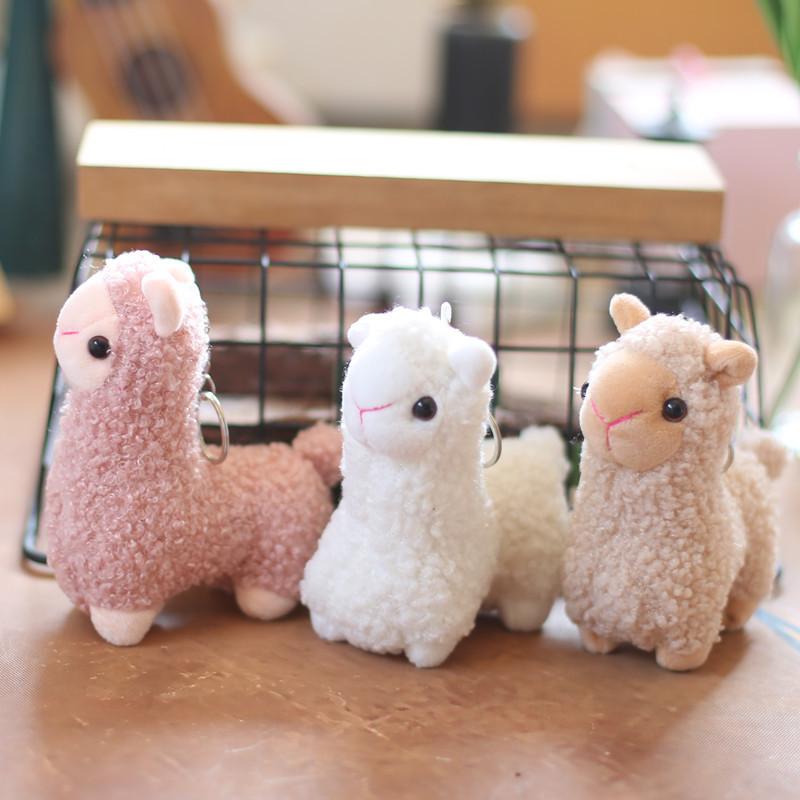 Fluffy And Adorable Alpaca Plush Keychain Ideal For Decorating Bags And Keys