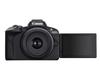 Canon EOS R50 (Black) Mirrorless Camera with RF-S18-45mm F4.5-6.3 STM Lens (Renewed)