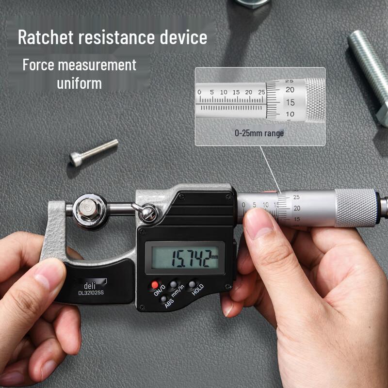 Deli Digital Outside Micrometer