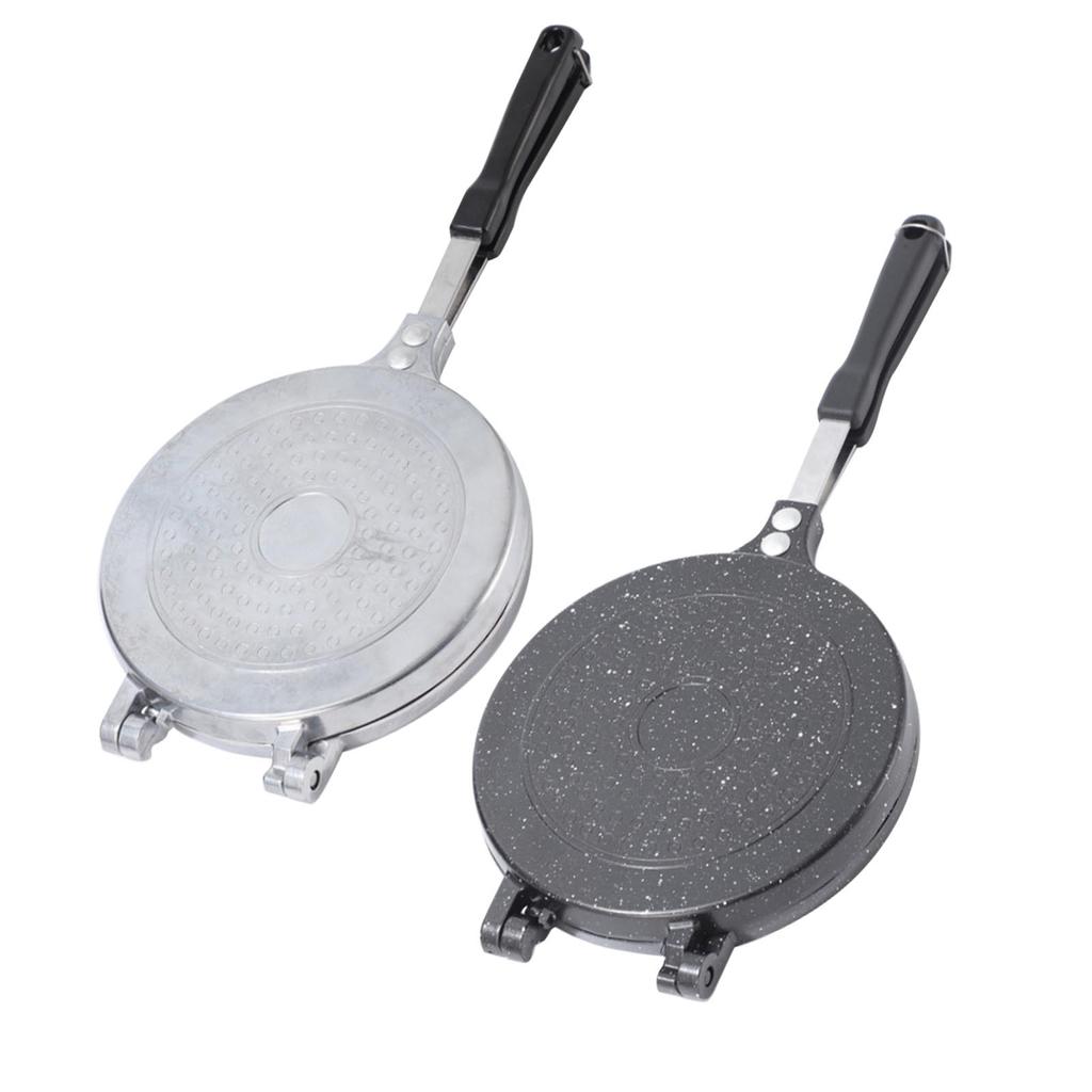 Double Sided Frying Pan Aluminum Alloy Nonstick Pancake Pan Sandwich Baking Pan Maker For Kitchen Omelets Pancakes Breakfast