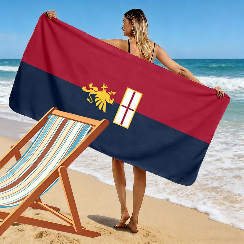 Genoa CFC logo Beach Towel, Large Soft Quick Dry Towel for Beach Camping Swimming