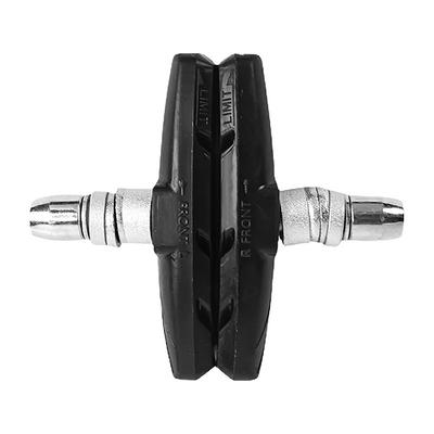 1 пара велосипедных тормозных колодок V-Brake из кожи черного цвета с противоскользящей текстурой, износостойкие, прочные, для горного велосипеда, тормозные колодки