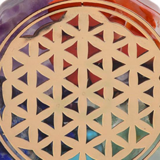 Ожерелье-капля с 7 чакрами и принтом из искусственного кристалла для женщин и мужчин, регулируемый шнур, энергетическое ожерелье