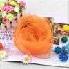 12pcs/set Women Candy Color Solid Color Dance Performance Silk Scarf Chiffon Square Scarf