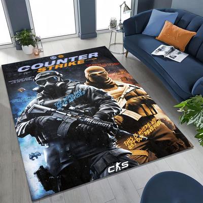 Коврик для игровой комнаты CS GO Counter Strike, 27 стилей, для спальни, гостиной, дивана, прихожей, большой нескользящий коврик для игр детей