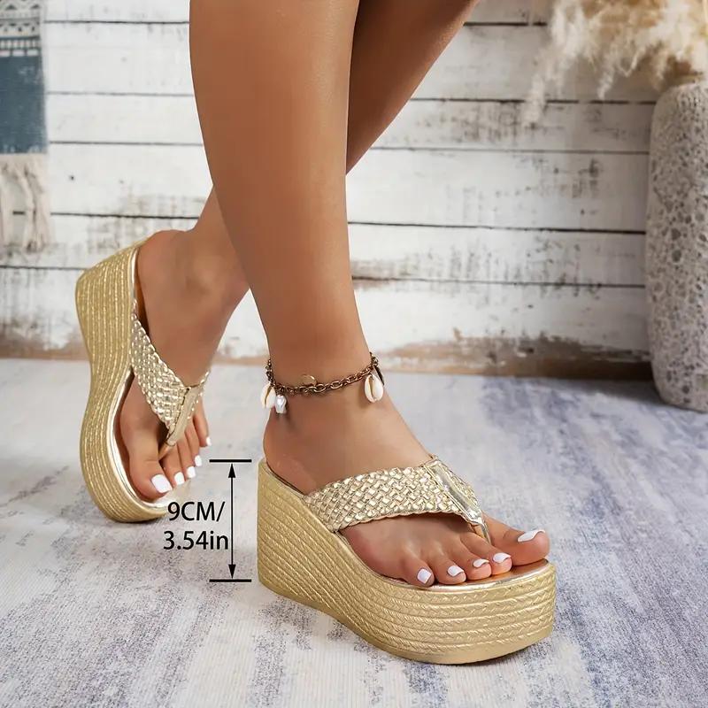 Женские модные шлепанцы на платформе