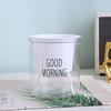 Mini Self Watering Flower Pot Fish Tank Transparent Plastic Plant Pots Self Watering Planter Pot Vase For Home Decoration
