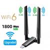1800Mbps USB WiFi6 Adapter Dual Band 2.4G/5GHz Wireless Network Card Wi-Fi Dongle Adapter for PC Laptop