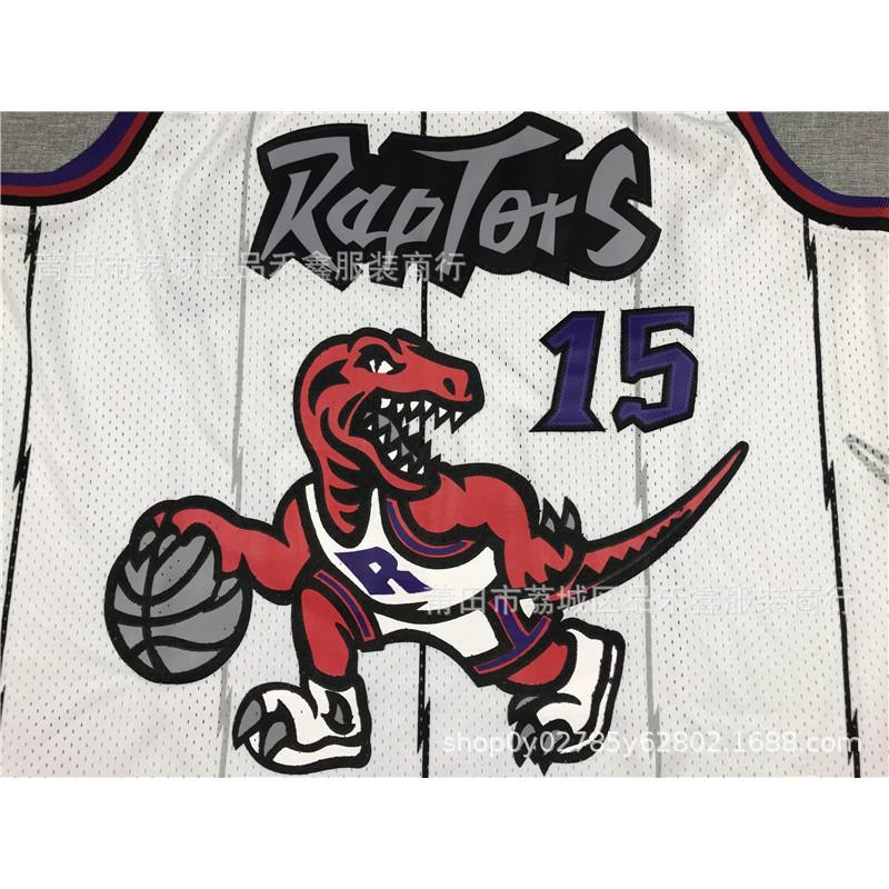 Mens Basketball Jersey Toronto Raptors Vince Carter 15 Tracy McGrady 1 Purple White Black Cotton Sportswear