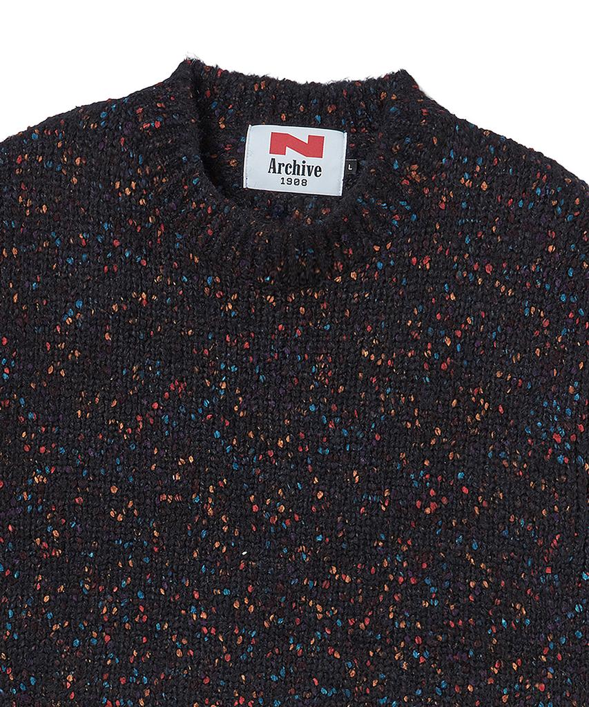 BEYOND CLOSET [Collection Line] Dust Pop Vintage Knit Navy