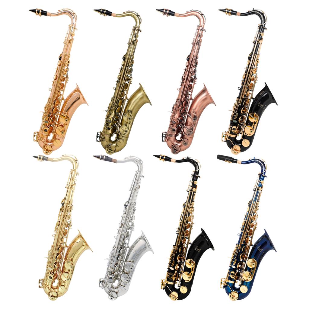 SLADE Tenor Saxophone Multi-materials Selection Sax Brass Body Professional Woodwind Instrument with Case Gloves Accessories