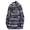 Graffiti Trendy Letter Style Neutral Large Capacity Student Backpack For Teens