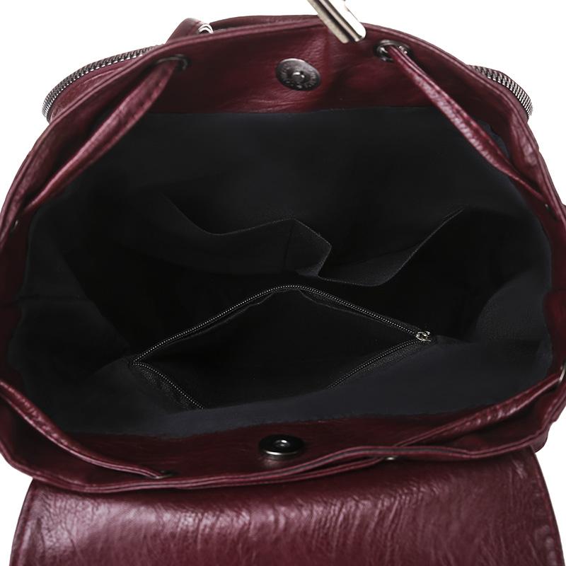 Women Fashion Backpacks Shoulder School Bags for Teenage Girls Preppy Style Bookbag PU Leather Rucksack Female Knapsack