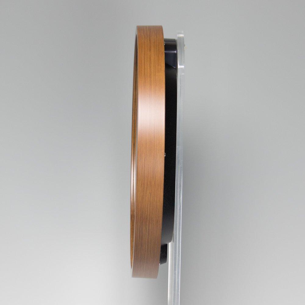 Часы настенные Seiko Clock Natural Radio Analog темно-коричневые с рисунком под дерево диаметр 300x45 мм KX399B