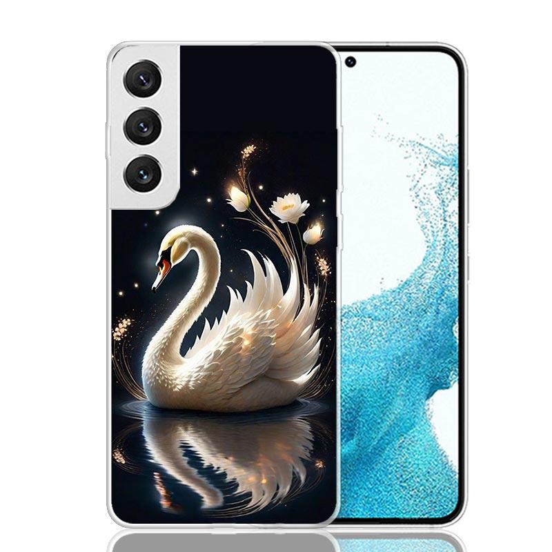 Чехол для телефона Белый Лебедь Грация Искусство для Samsung Galaxy S26 S25 Edge S24 S23 FE S22 Ultra S21 Plus S20 + Fundas Cover Coque Galaxy S2