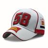 Fashion Number 58 Embroidered Baseball Cap Sunblock Visor for Outdoor Riding Fishing
