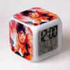 Dragon Ball Super Colorful Alarm Clock Children's Student Gifts Gifts Color Changing Alarm Clock Creative Square Clock