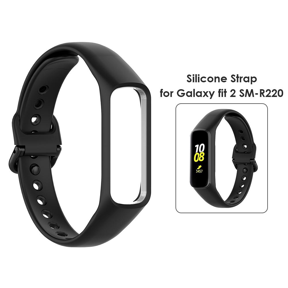Силиконовый сменный ремешок для часов Samsung Galaxy Fit 2 SM-R220