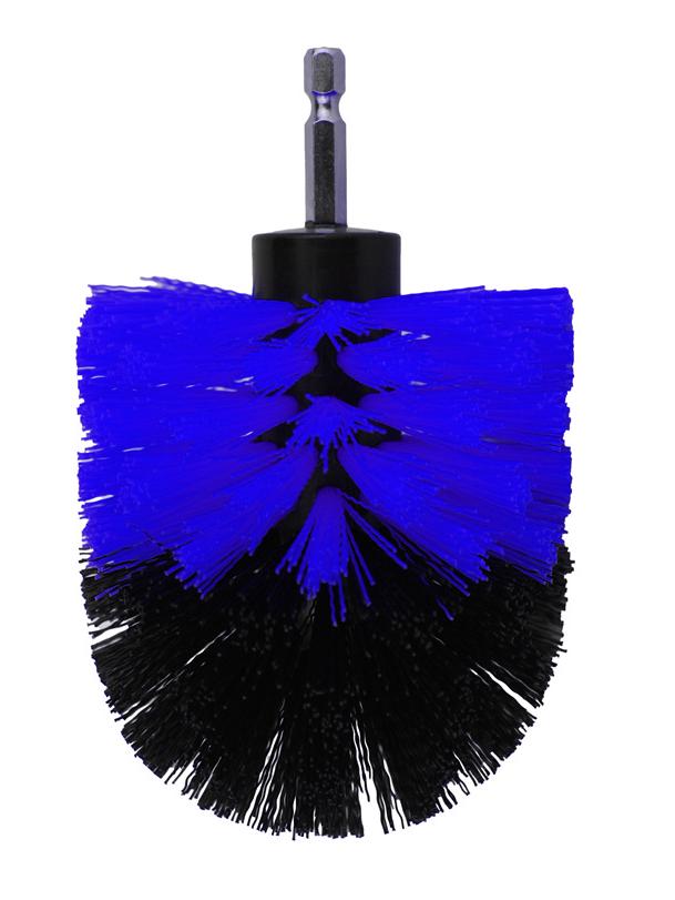 Набор щеток для дрели: Средство для чистки плитки и стекла для кухни, ванной комнаты, автомобильных дисков - Включает синий шарик и плоские щетки