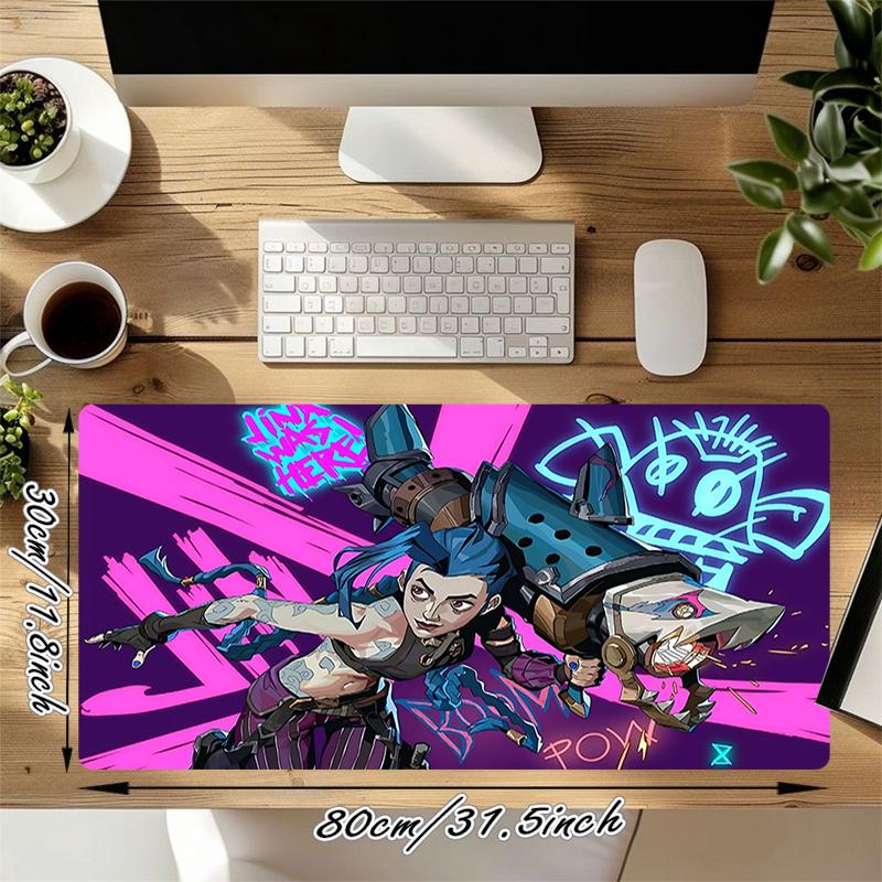1Pc Anime Battle Gaming Mouse Pad Keyboard Desk Mat Non-slip Rubber Lock Edge Waterproof Computer Mousepad for Office Home Decor S1877