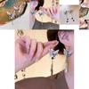 Stylish Ink Painting Butterfly Earrings Minimalistic Chinese Style Silver Color