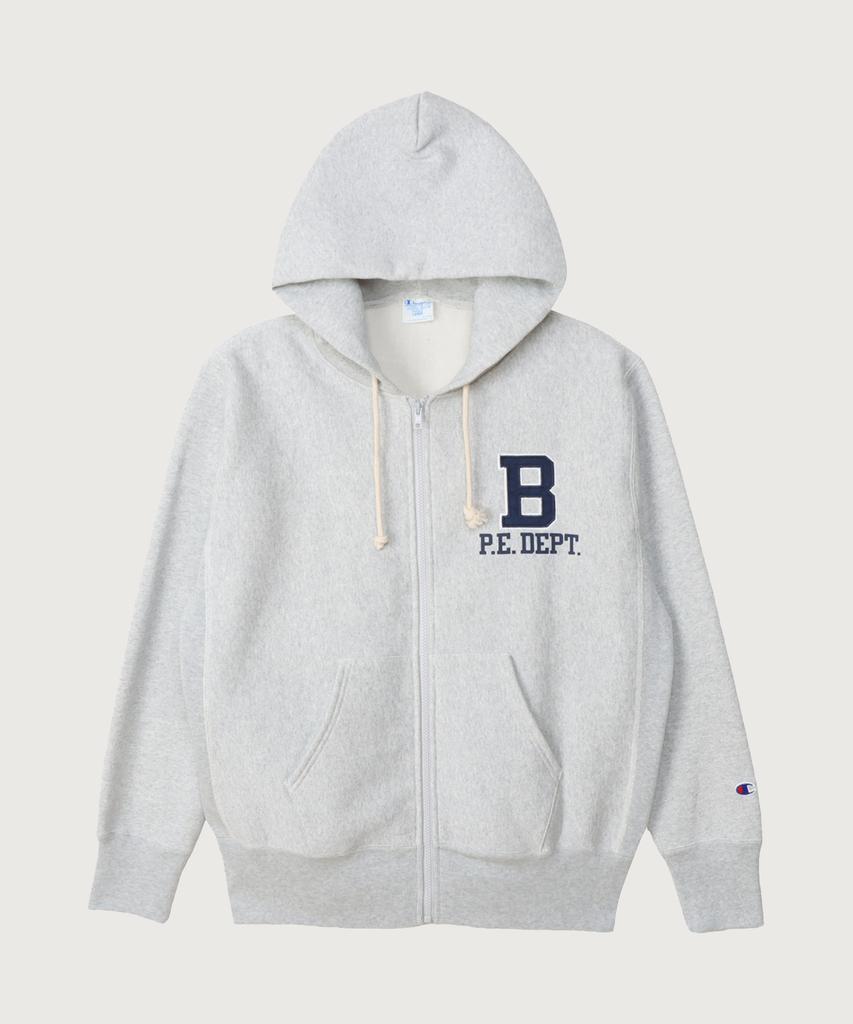 Champion Reverse Weave Blu-Tack Loose Fit City Zip-Up Hoodie Silver Grey