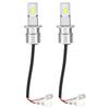 2pcs H3 80W 8000K 12-24V  Accessory White LED Fog Light Bulb with Decode