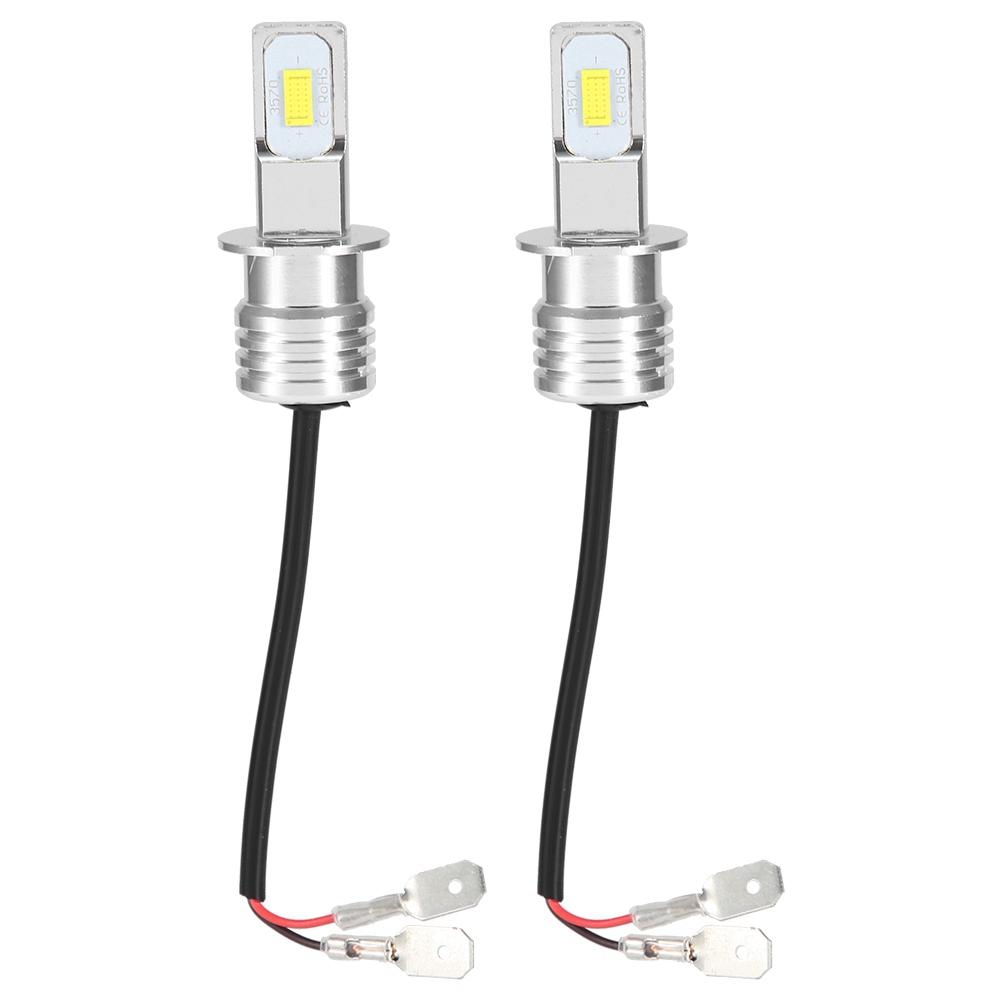 2шт H3 80W 8000K 12-24V аксессуары белые светодиодные противотуманные фары с декодированием