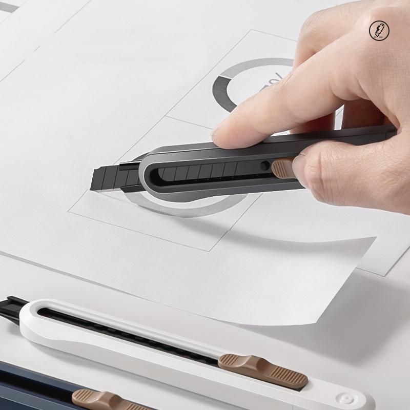 1 шт., цветной выдвижной универсальный нож, кнопка автоматической блокировки, 9 мм, SK5, резак для лезвий, точилка для ремесленной упаковки