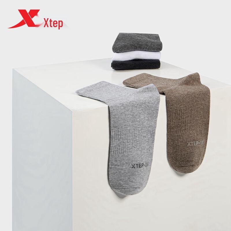 Xtep Мужские спортивные носки для улицы, набор из нескольких пар