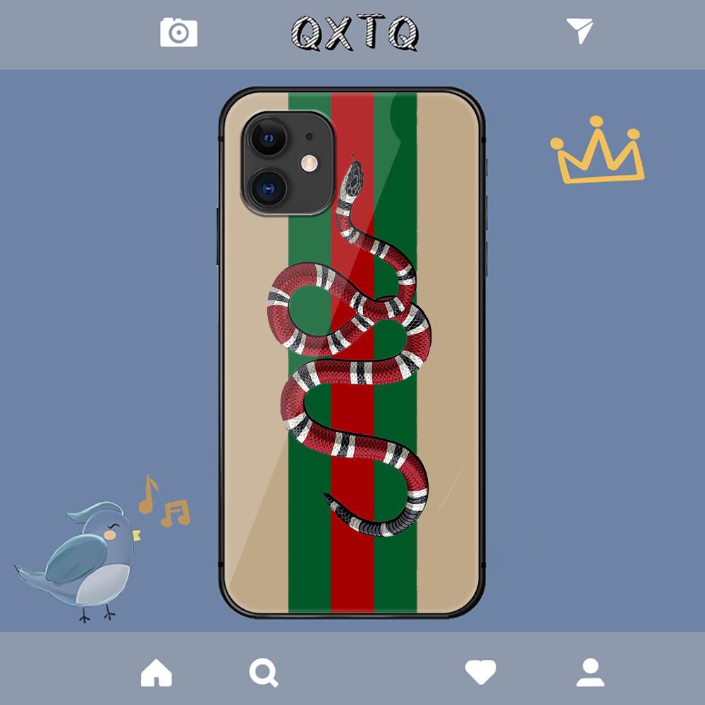 Guccis Модный Роскошный Бренд Чехол Пчела Для iPhone Samsung Galaxy Redmi Note S 17 16 15 14 13 20 24 25 54 Pro Max Ultra Fe Чехол из Закаленного Стекла