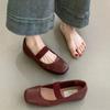 Fashion Square Toe Women Ballet Flats Shoes Fashion Shallow Elastic Band Spring Autumn Ladies Comfort Soft Sole Ballerina Shoes