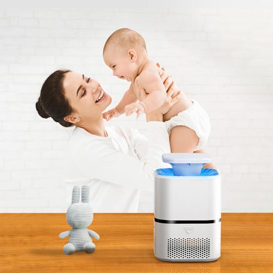 Лампа от комаров с фиолетовым светом Широкий диапазон охвата Низкий уровень шума Безопасно в использовании Энергосберегающая внутренняя ловушка для мух с питанием от USB Уничтожитель насекомых