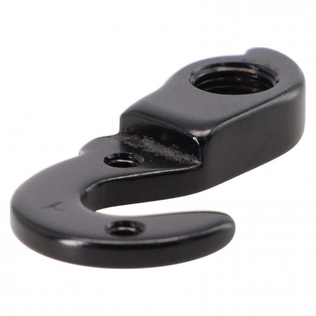 With 2 X Screw Bicycle Tail Hook Bicycle Bike Black