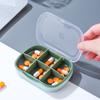 4/6 ячеек водонепроницаемый органайзер для таблеток портативный квадратный контейнер для таблеток еженедельный разделитель для таблеток чехол для хранения