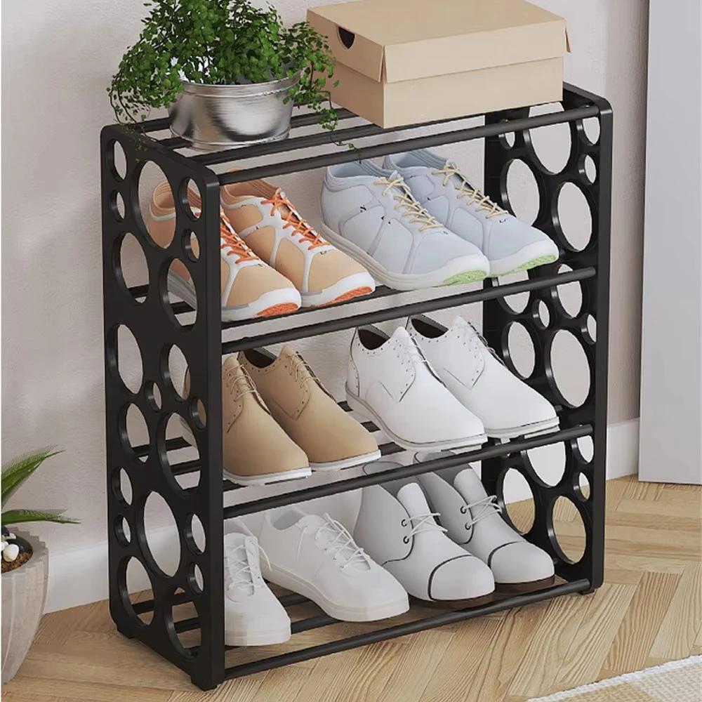 Простая полка для обуви, многослойная, креативная, пыленепроницаемая, с пузырьками, дверь для обуви, простая полка для хранения обуви, полка для обуви для студенческого общежития
