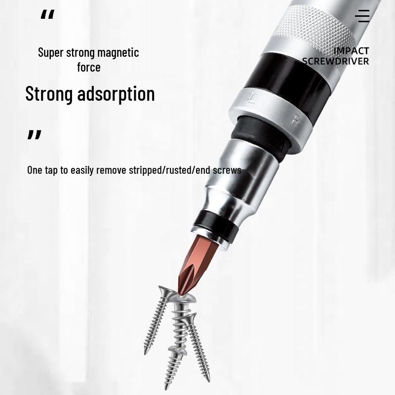 Набор ударных бит и экстракторов для винтов: Удалитель ржавых/сломанных головок, крестовое нарезание резьбы, готов к удару молотком