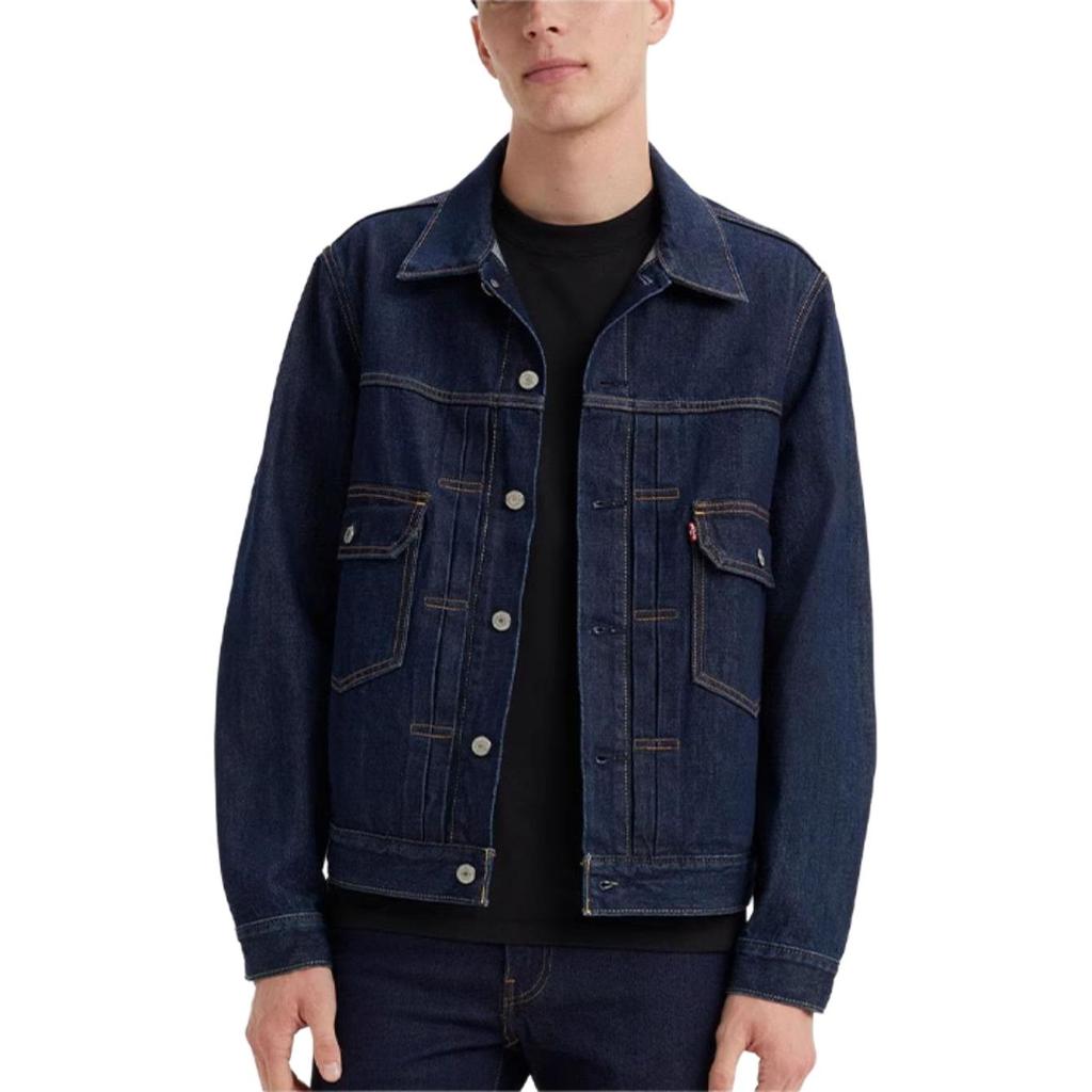 Джинсовая куртка Levis Vintage однобортная свободного кроя унисекс куртки A7632-0000