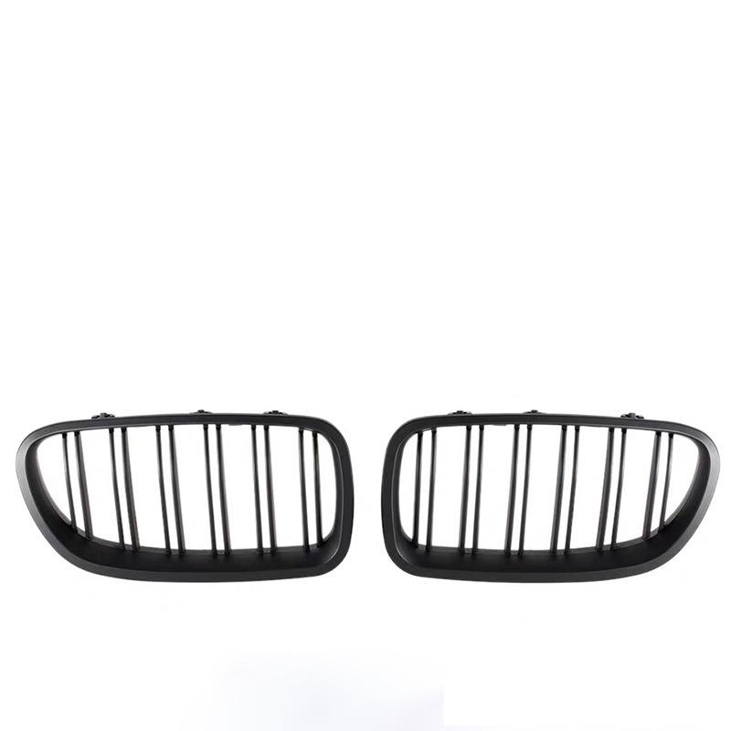 Black Front Kidney Double Slat Grill Grille For BMW 5 Series F10 F18 520 523 525 530 2010-2017 Dual Line Racing Grills