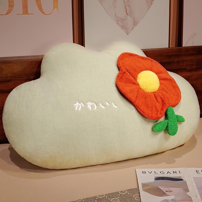 Queen Flower Bed Pillow Girl Sleeping Bedside Cushion Home Sofa Pillow Girl Soothing Doll